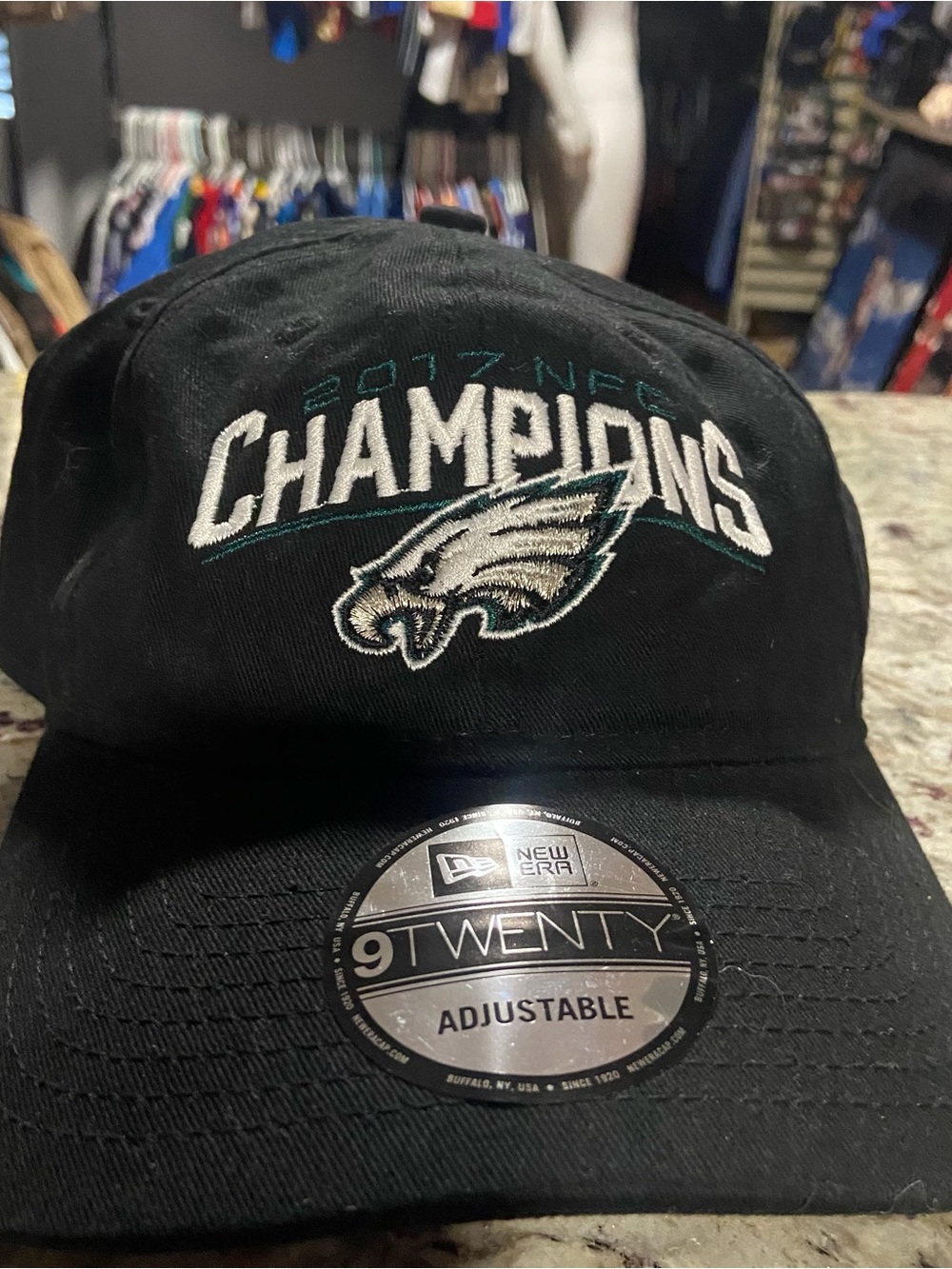 New Era Black Philadelphia Eagles 2017 NFC Champions Embroidered Hat